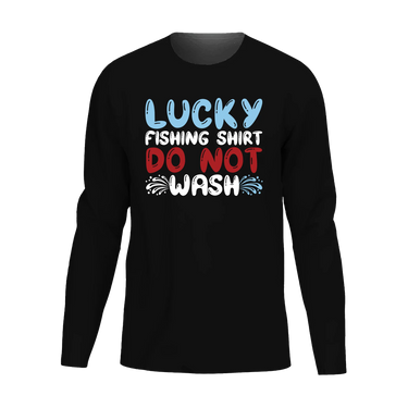 Lucky Fishing Shirt Men Long Sleeve Shirt